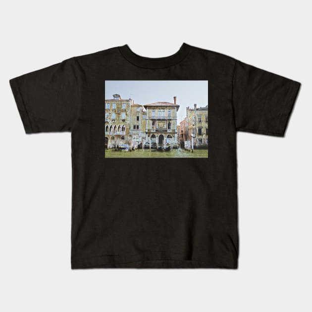 Grand Canal, Venice, Italy Kids T-Shirt by heidiannemorris